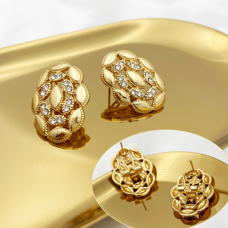 New Design Brazil Gold Color Jewelry Set For Women