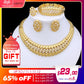 New Design Brazil Gold Color Jewelry Set For Women