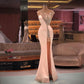 Shiny High Split Prom Dress