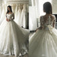 Luxury Long Sleeves Lace Wedding Dress