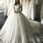Luxury Long Sleeves Lace Wedding Dress