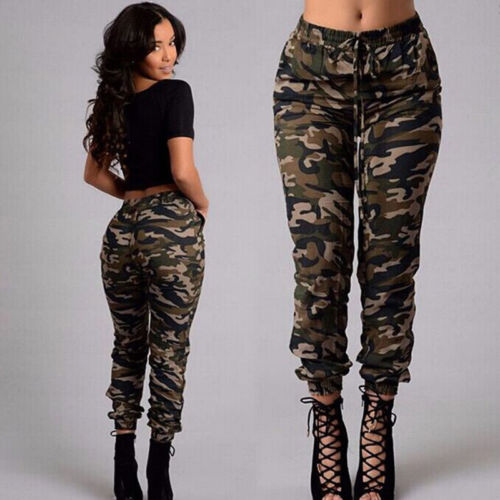 Camouflage Stylish Skinny Pants for Women