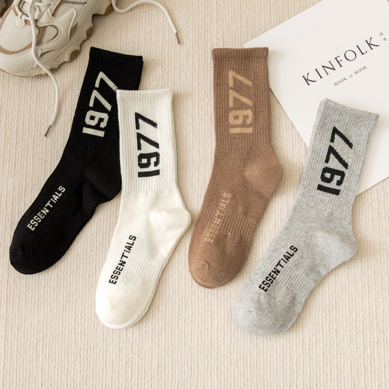 ESSENTIALS 1977 Sports Breathable Cotton Socks