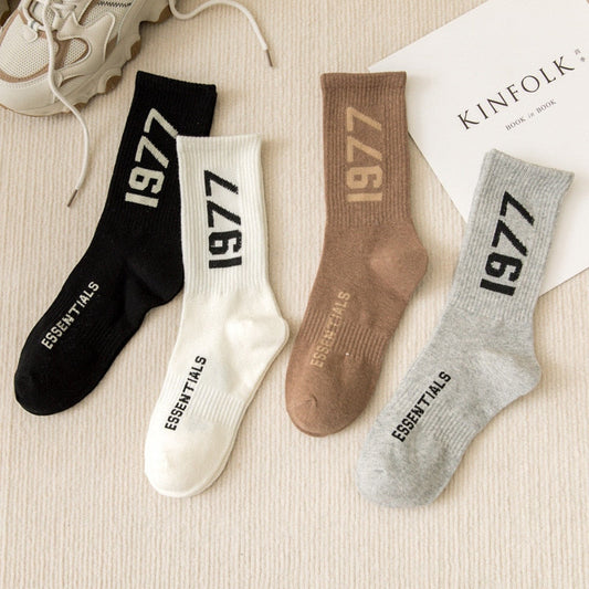 ESSENTIALS 1977 Sports Breathable Cotton Socks
