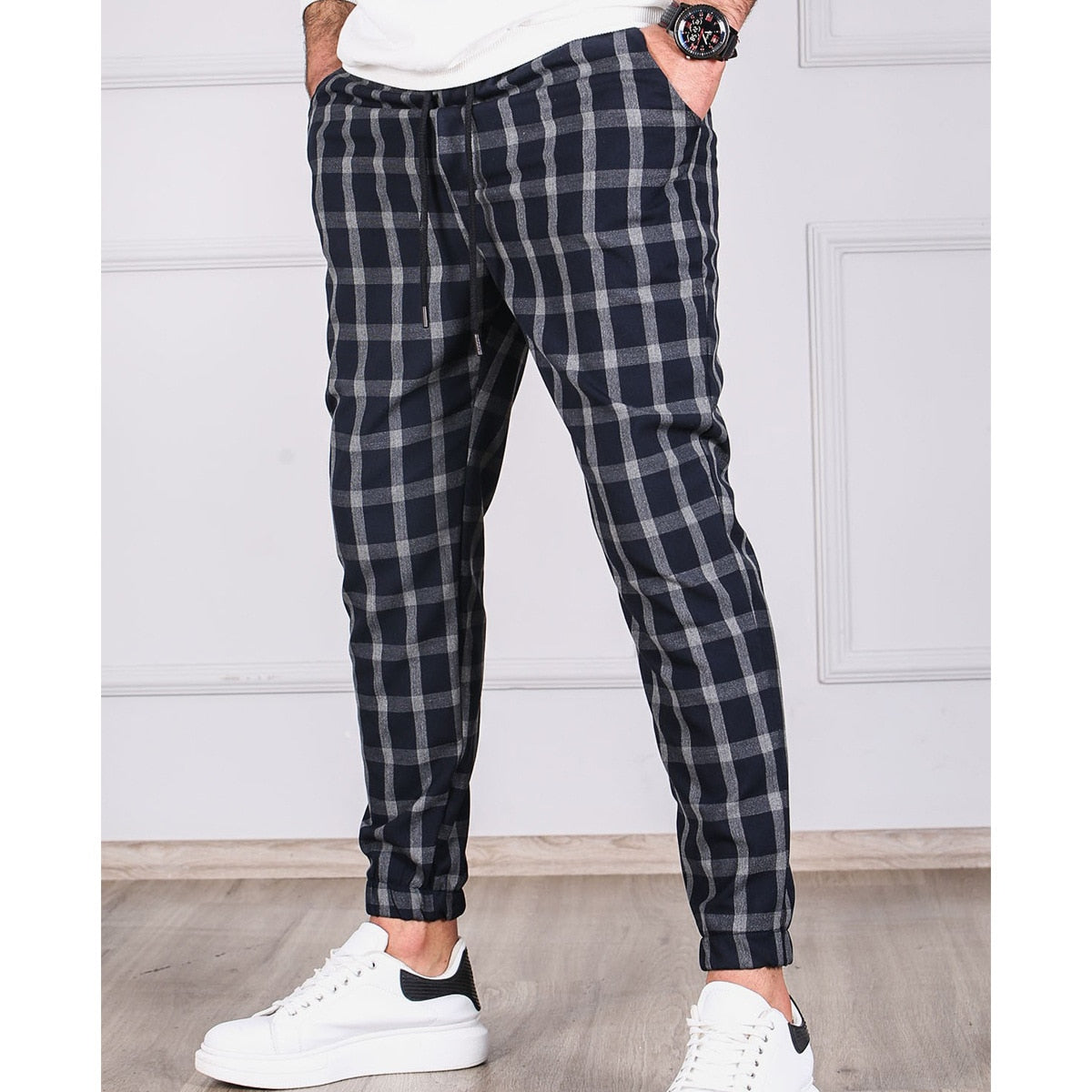Vintage Chekered Pants For Men