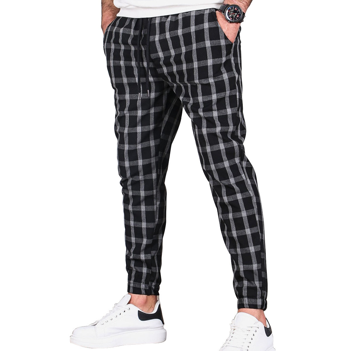 Vintage Chekered Pants For Men