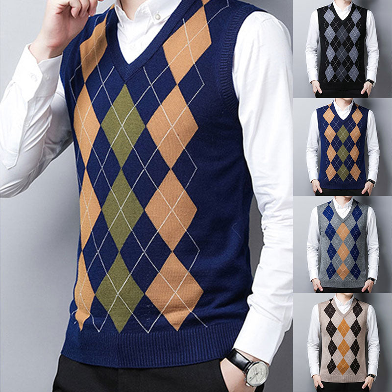 Slim Knitting Pattern Sweater Vest