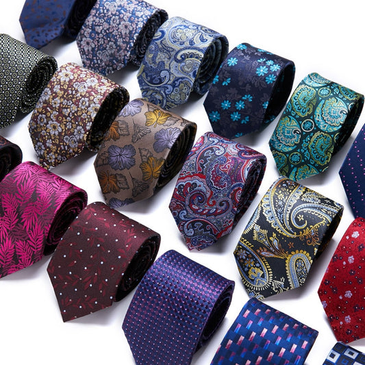 Printed Silk Necktie For Men