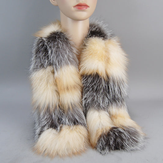 Fur Scarf Winter Warm Soft Neckerchief