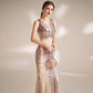Long Sequin Evening Dress