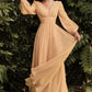 V Neck Floor Length Chiffon Evening Party Dress/ Bridesmaid Dress
