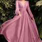 V Neck Floor Length Chiffon Evening Party Dress/ Bridesmaid Dress