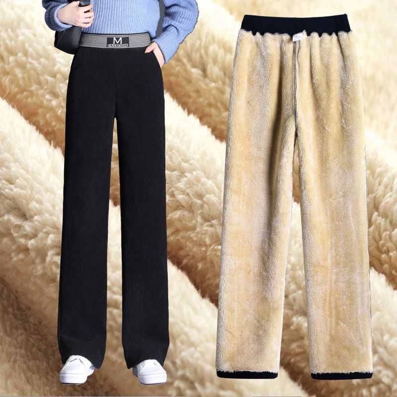 Velvet Thicken Warm High Waist Pants for Women