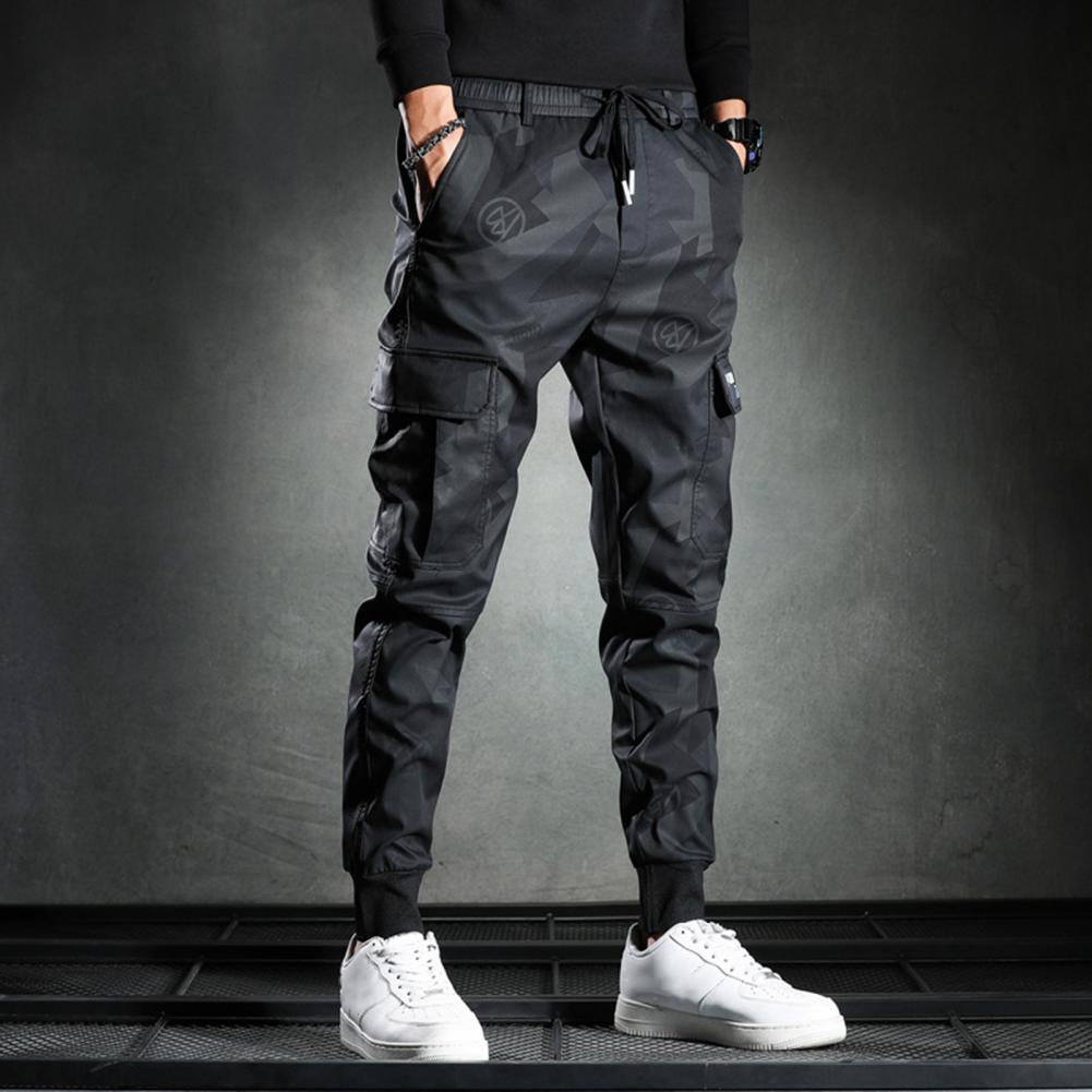 Jogger Pants Drawstring Multi Pockets - Casual Pants