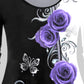 Rose Printed Top Plus Size for Women