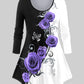 Rose Printed Top Plus Size for Women