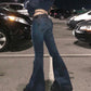 Low Waist Vintage Flare Jeans