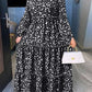 VONDA Bohemian Maxi Dress 2022 Autumn Women Casual Long Flare Sleeve Floral Printed Party Vestido Loose Pleated Holiday Dresses