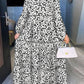 VONDA Bohemian Maxi Dress 2022 Autumn Women Casual Long Flare Sleeve Floral Printed Party Vestido Loose Pleated Holiday Dresses