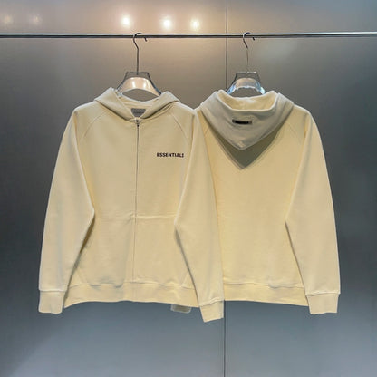 Essentials Hoodies For Men And Women Zipper High Street Loose Oversized Hip Hop Streetwear Casual Fashion Cotton Sweatshirts