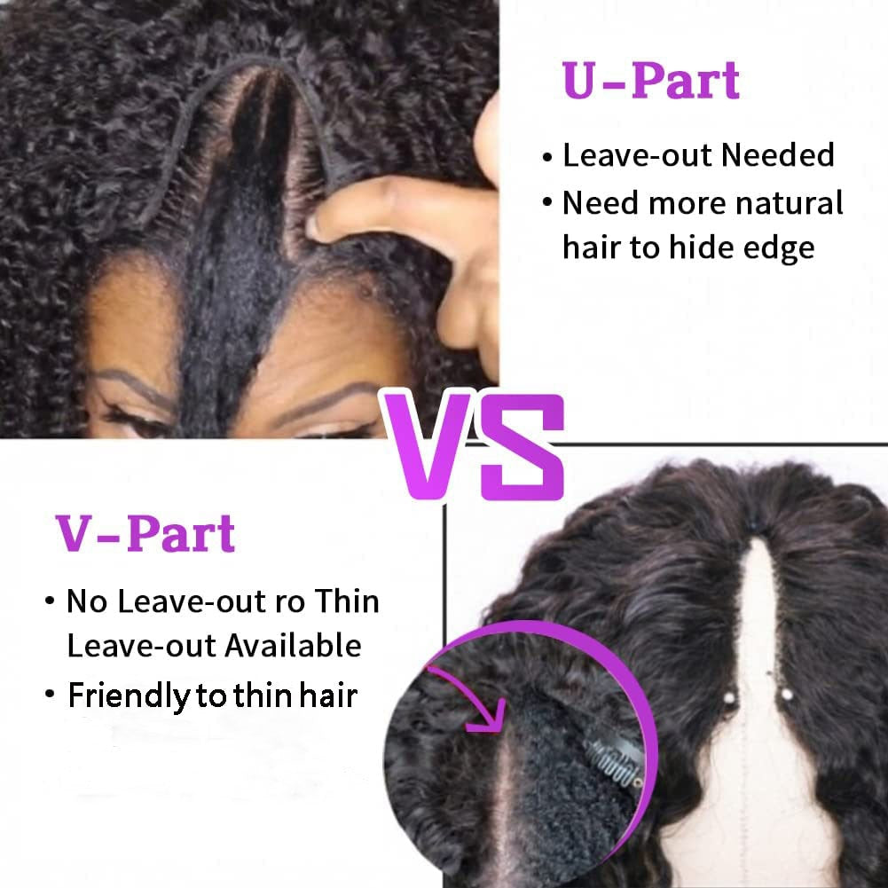 Short Kinky Brazilian Curly Human Hair Wig