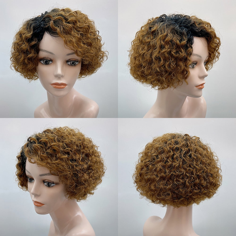 Short Wigs Pixie Cut Wig Human Hair For Women