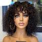 Short Pixie Bob Cut Human Hair Wig With Bangs