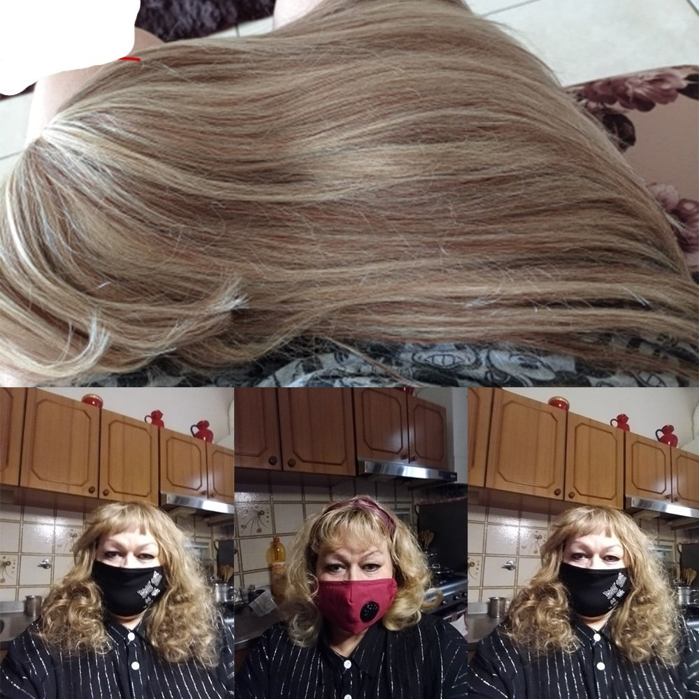 Straight Colored Human Hair Wig