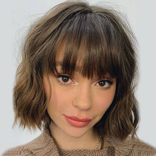 Natural Smooth Short Human Hair Wig For Women