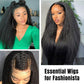 Yaki Straight Human Hair Wig For Women