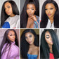 Yaki Straight Human Hair Wig For Women