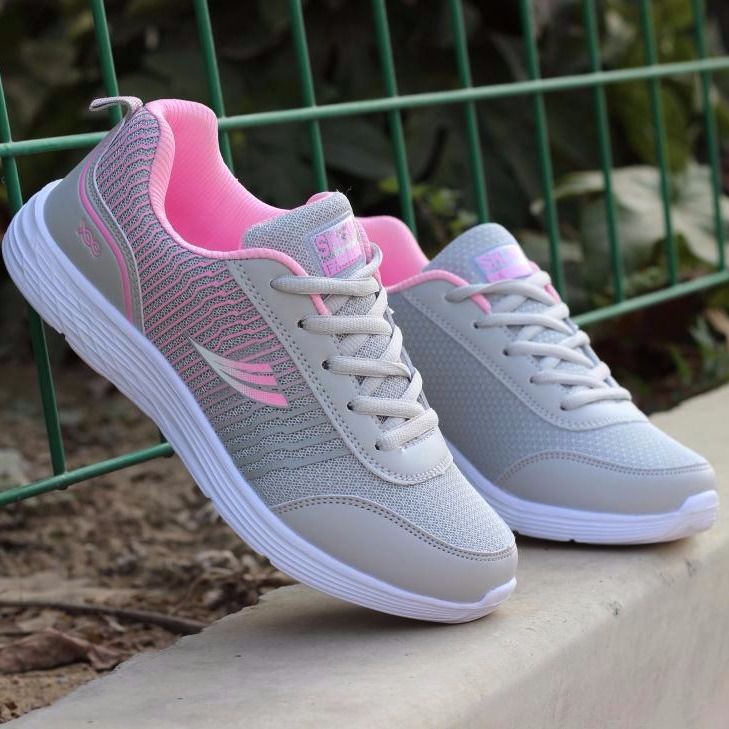Sneakers Flat Shoes Lightweight Soft Breathable Footwear For Women
