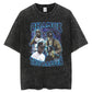 Rapper Portrait Cotton Tees Breathable Vintage T-shirt Top