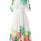 High Waist Floral Printed Summer SunDress