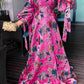 Lantern Sleeve Printed Sundress Summer dress