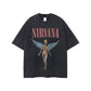 Angel Print Oversized Tshirt Vintage Top