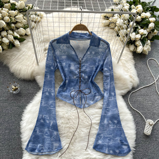 Vintage Print Top for Women