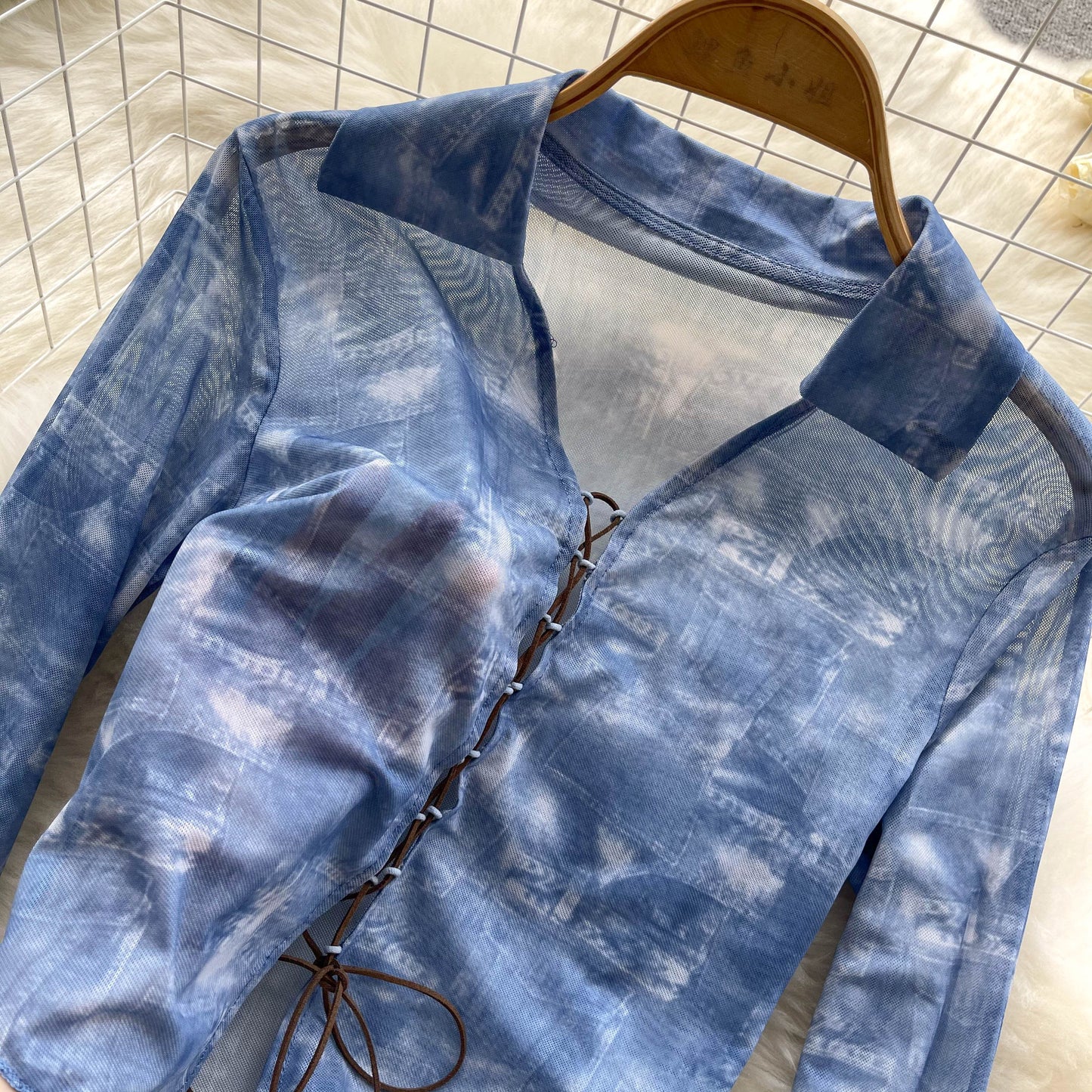 Vintage Print Top for Women
