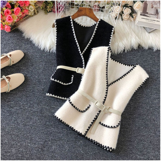 Elegant V-neck Sleeveless Vest for Women