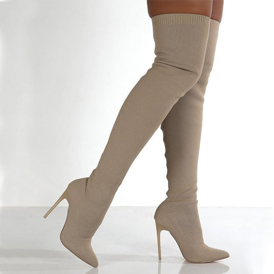 Pointed Knee Boots for Women