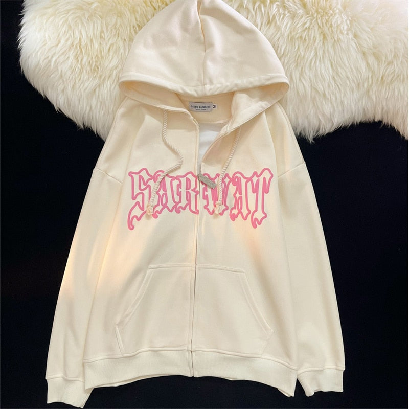 Y2K Vintage Hoodie Sweatshirt Top