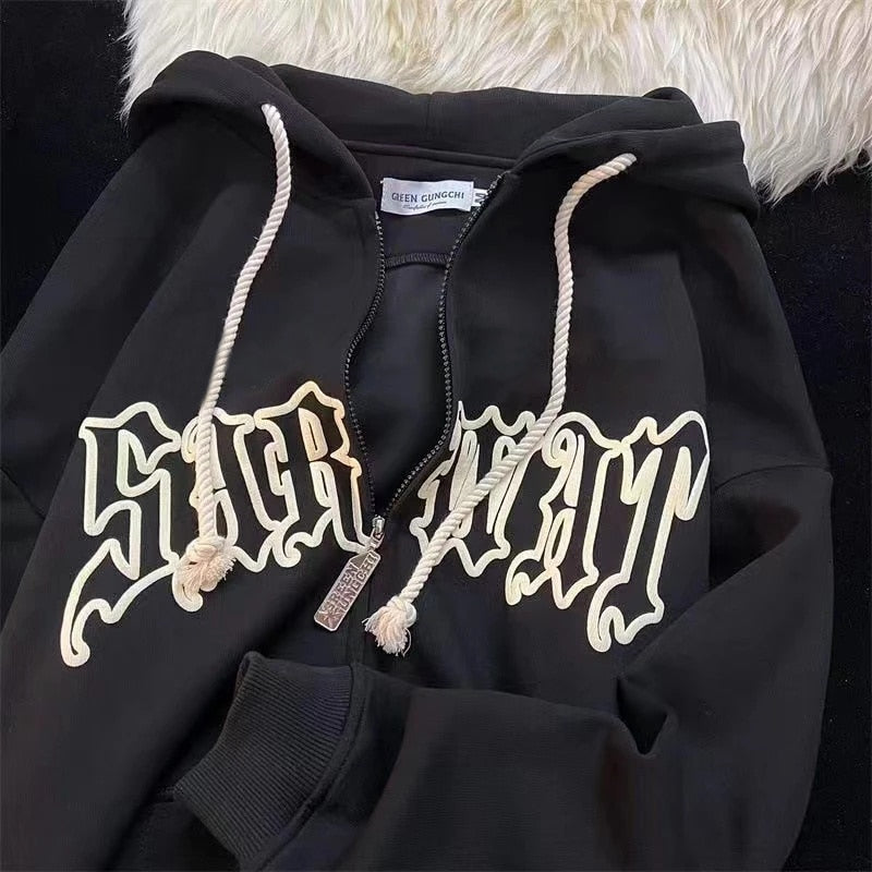 Y2K Vintage Hoodie Sweatshirt Top