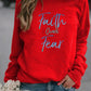 Faith Over Fear Letter Printed Hoodies Sweatshirt