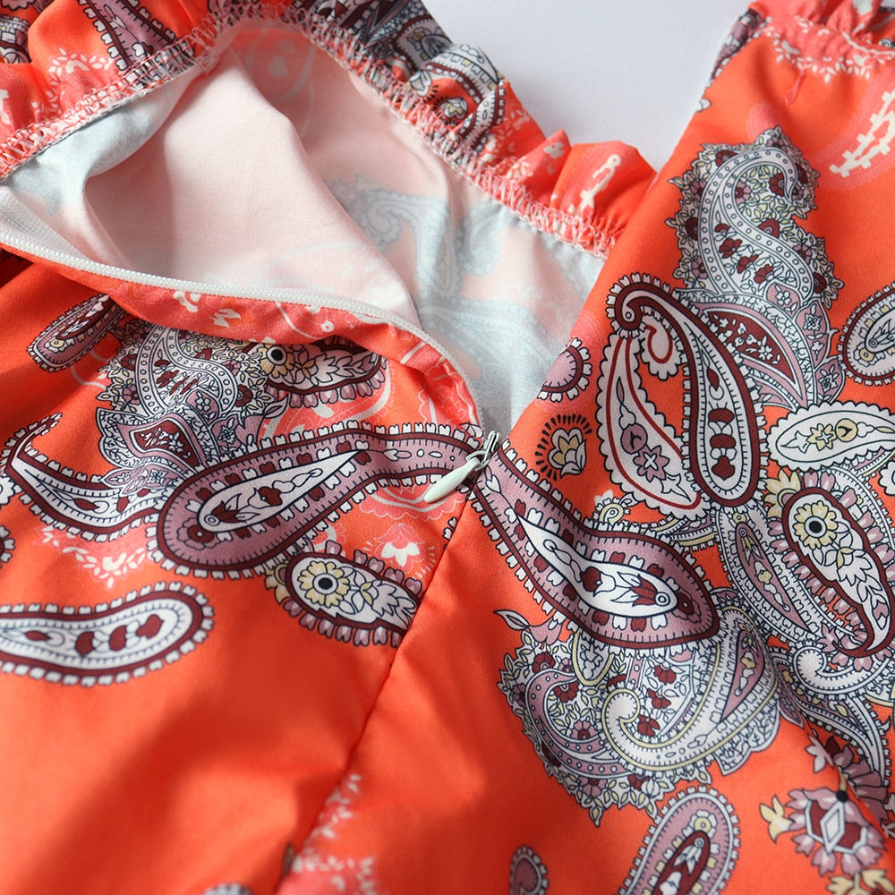 Ruffles Pleated African Dress