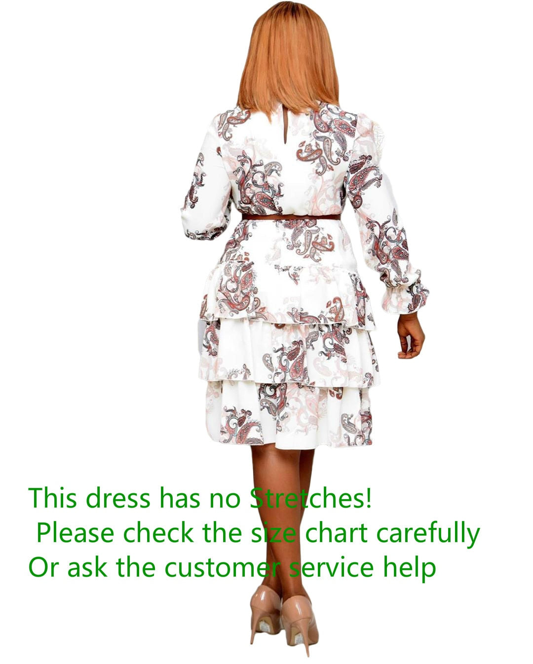 Ruffles Pleated African Dress