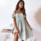 Puff Sleeve Mini Dress for Women