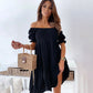 Puff Sleeve Mini Dress for Women