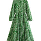 Vintage Graffiti Print Dress