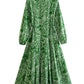 Vintage Graffiti Print Dress