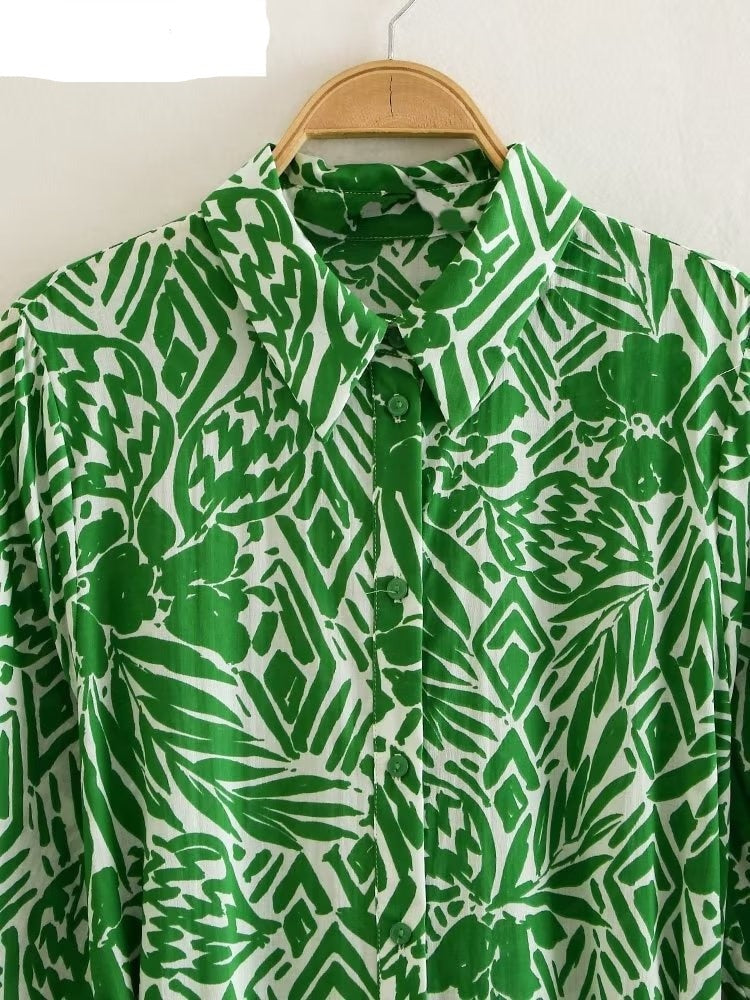 Vintage Graffiti Print Dress
